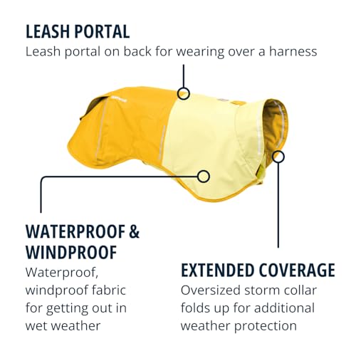 Ruffwear Sun Shower Small Dog Rain Jacket, All Weather Dog Coat, Waterproof Dog Jacket - Image 3