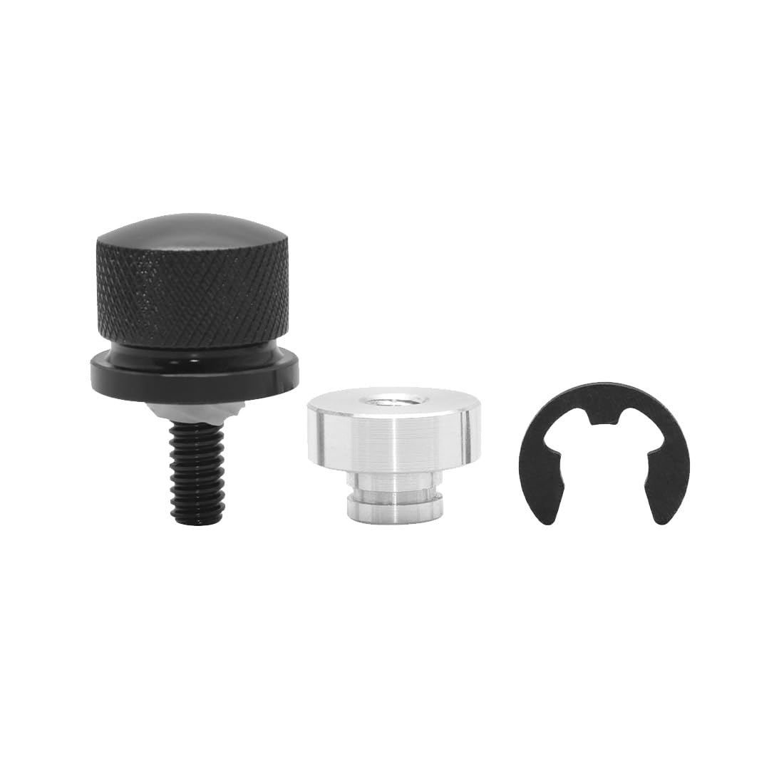 Viti Per Sedile Moto In Alluminio Cromato - Kit 2 Pezzi Con Dadi E Clip - Foto 12