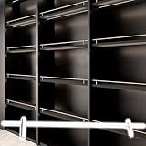 garde corps aluminium noir Longueur personnalisable : Inutile de vous soucier des dimensions de l'espace de rangement. Indiquez-nous simplement la longueur souhaitée et nous la personnaliserons. Veuillez prévoir environ 5 cm (2 po) d'espace d'installation à chaque extrémité de la tringle.