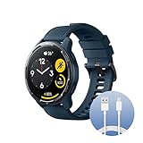 Xiaomi Watch S1 Active (Blue) con cavo USB-C 1m, Display AMOLED HD 1.43', 117 Modalità di Allenamento, NFC Integrato, Telefonate Bluetooth, Resistente all'Acqua, Versione Italiana