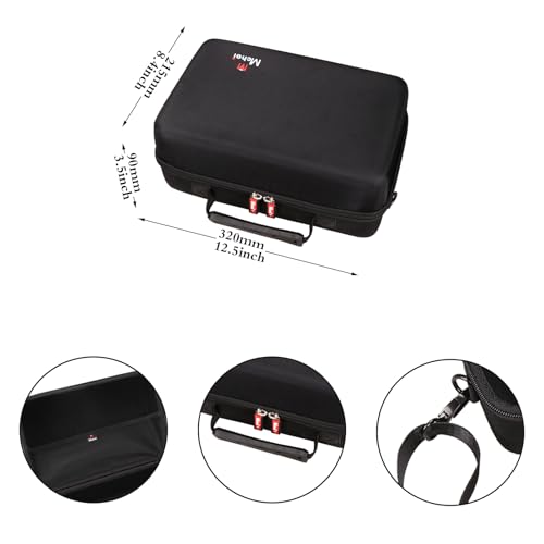 Mchoi Hard Travel Storage Case Fits for Soundcore Boom 2 Portable Outdoor Speaker with Shoulder Strap, Case Only