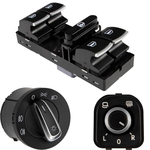 Interrupteur de vitre premium pour Skoda Octavia Superb Yeti bouton de commande durable - 3