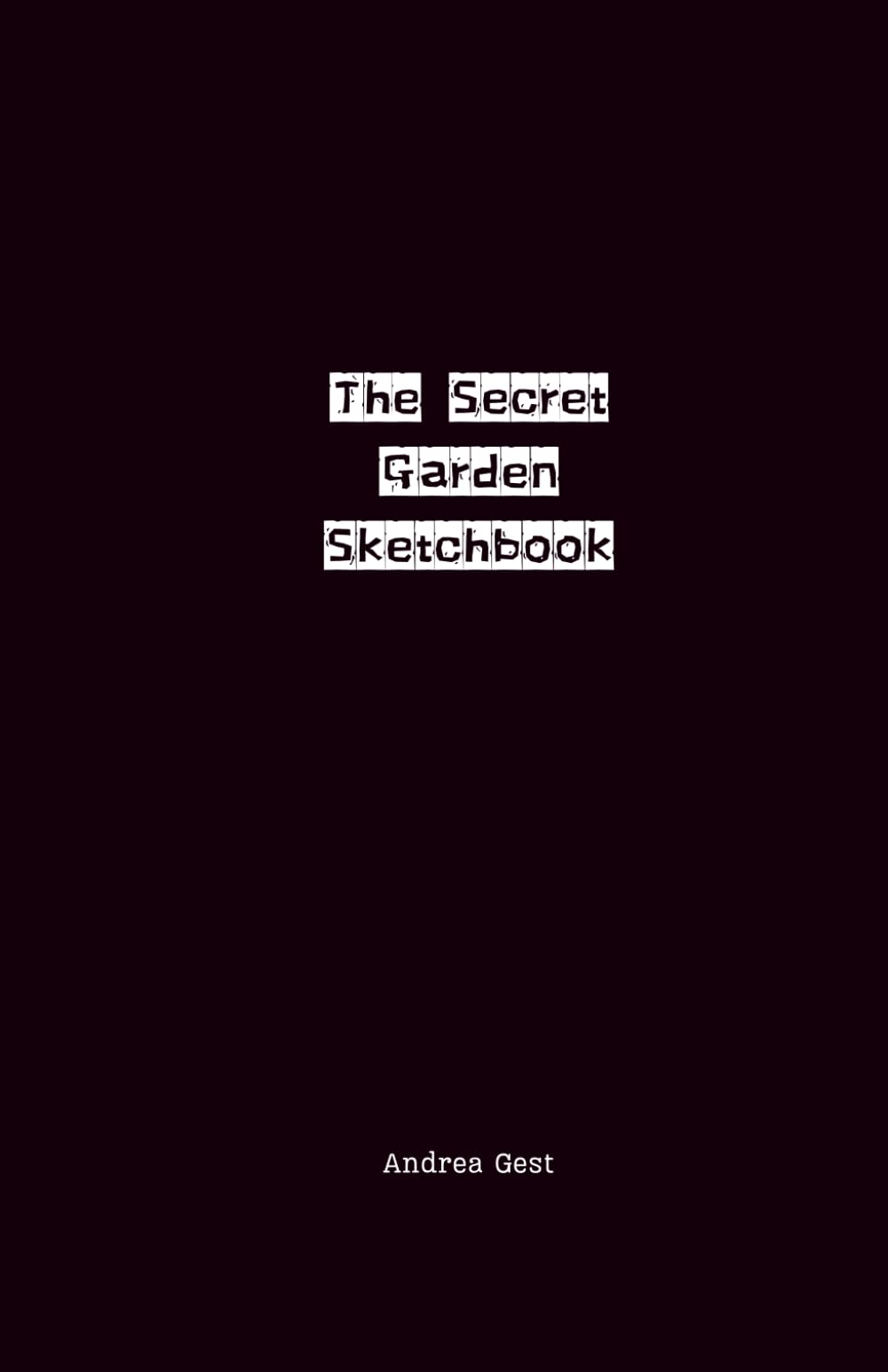The Secret Garden Sketchbook carnet dessin pages blanches reliure rigide luxe