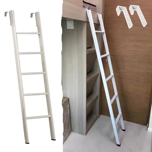 Escalera lateral ajustable para literas altas solucionando problemas de espacio y caídas 2