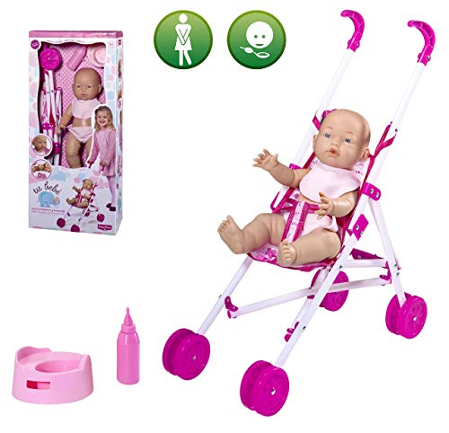 Rosa Toys- Muñeco Bebé, Color Natural (Rosatoys 1154)