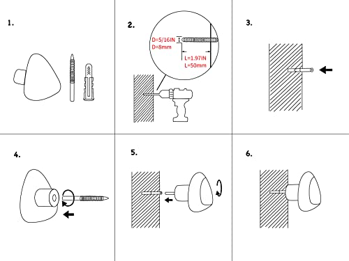 Cosymple Pebble Wood Wall Hooks, Coat Hooks For Wall Mounted, Modern Decorative Hooks Made By Wood In Boho Stytle #TOP6