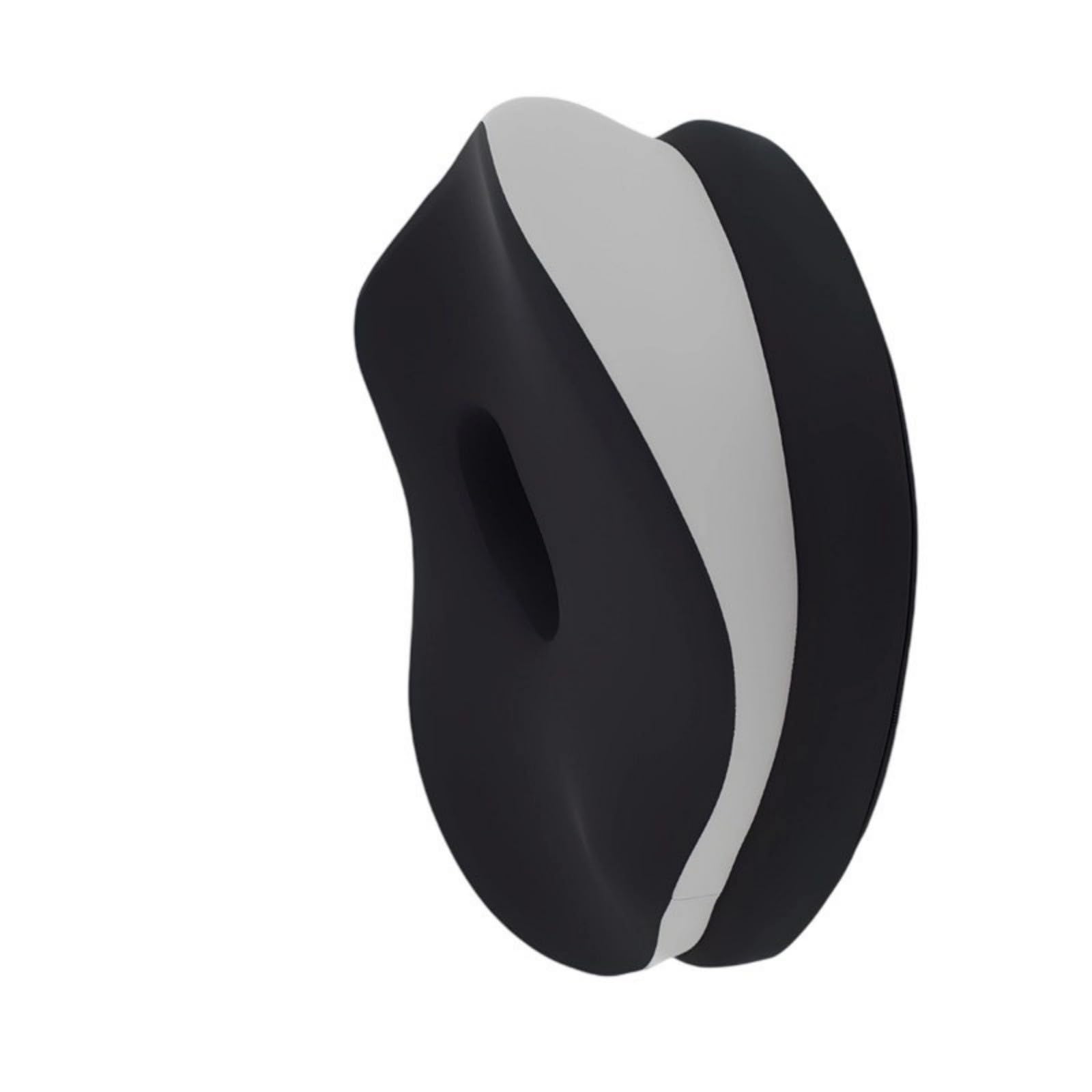 Tsophreniq Light Gray To Black Ergonomic Chair Cushion Coolings Ice Silk Fabric Ventilated Hollow Cores For Lumbar Memory Foam Lumbar Cushion