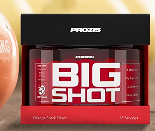 Prozis Big Shot 23 servings - pre workout pre allenamento concentrato (arancia)