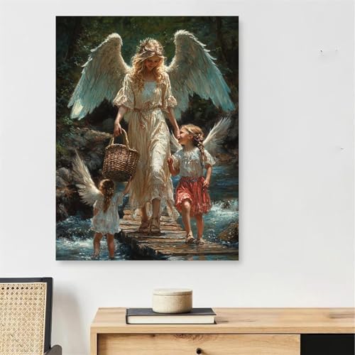 Peinture Numéro Adulte avec Cadre pour Décoration Murale Salon Grand Format