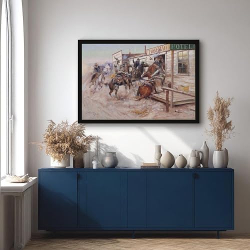 Impression sur toile de western pour la décoration murale de votre bureau