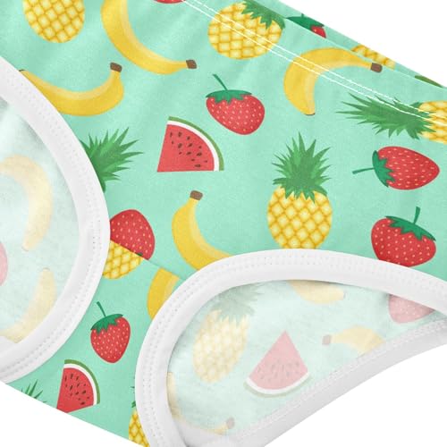 Little Girl Underwear Toddler Panties Kids Undies Banana Strawberry Watermelon Soft Cotton Briefs 2T-8Y4