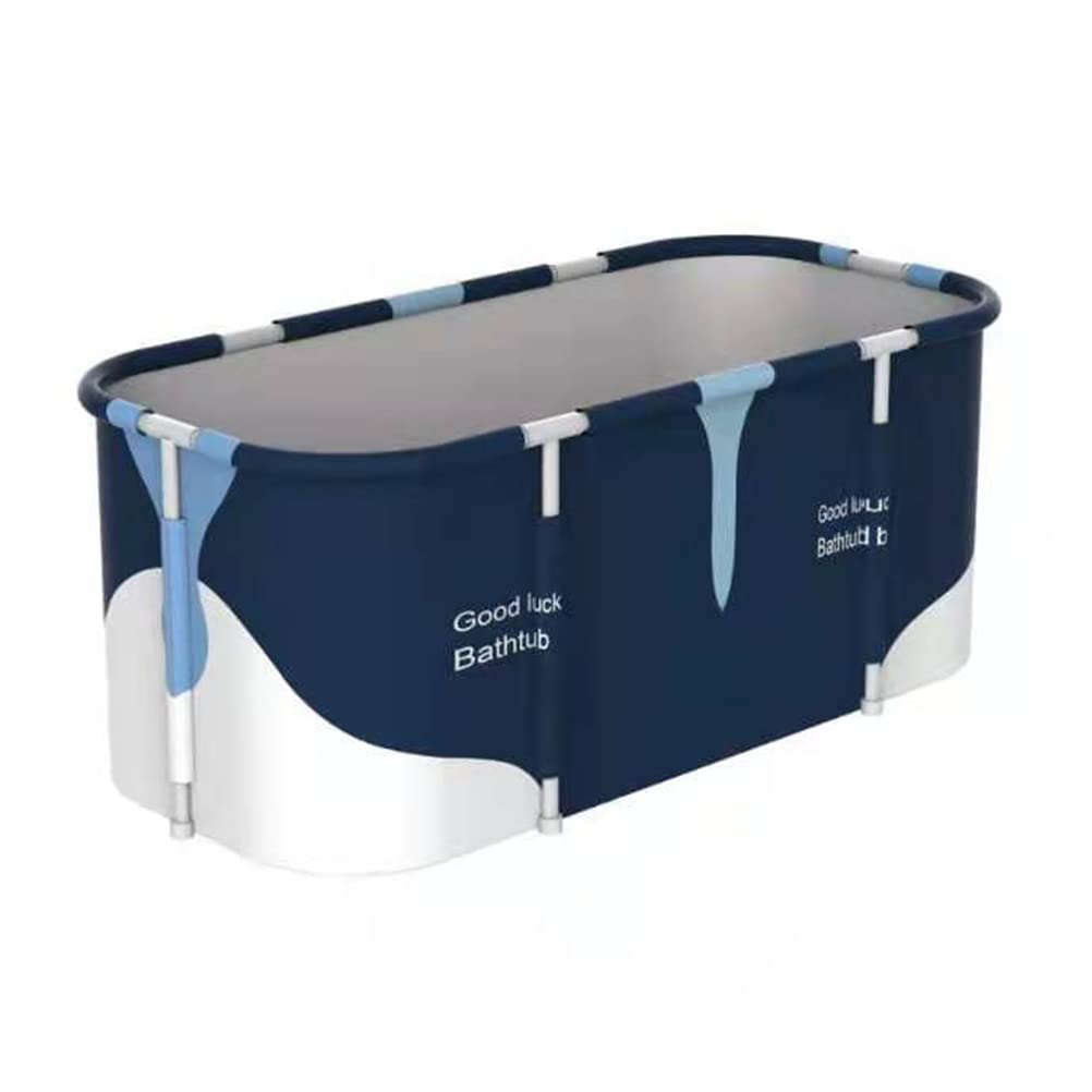 Baignoire portable pliable, grande baignoire pour adultes, baignoire familiale SPA, baignoire-douche, bain chaud, baignoire de glace pour enfants et adultes (61 * 140 * 51 cm)