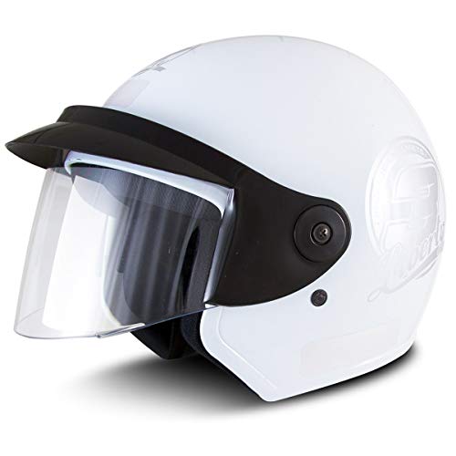 CAPACETE ABERTO PRO TORK LIBERTY 3 SOLID BRANCO TAM. 56