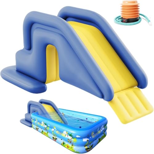 SONGDIQI Toboggan de Piscine Gonflable pour Centre de Jeu de Jouet Extérieur Centres Aquatiques, Accessoires pour Piscines Creusées(Gris)