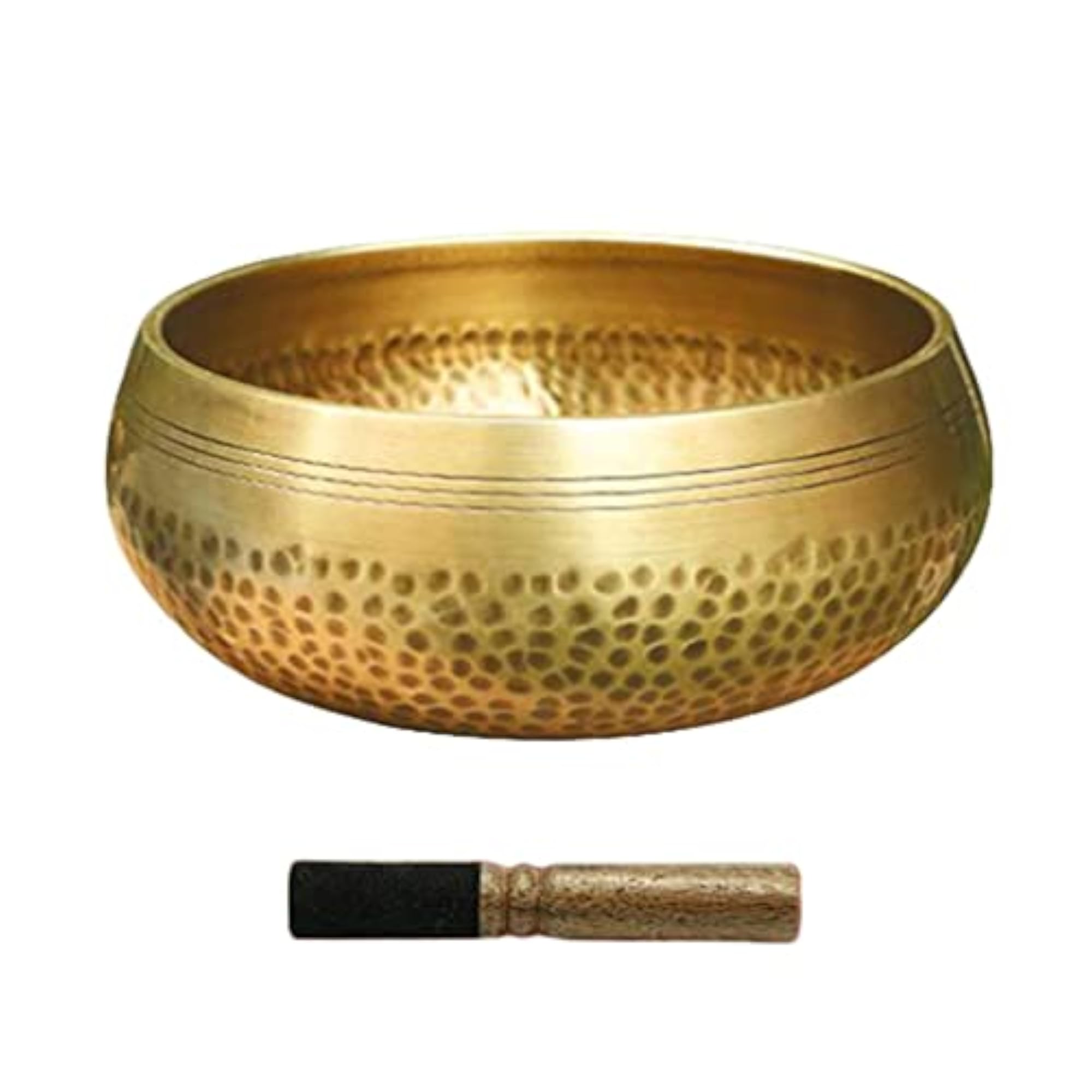 Copper Singing Bowl Set for Buddhist Meditation, Dia 11cm