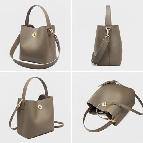 Sac seau en cuir véritable PDSSUNNY, prolongez l'élégance de vos journées avec style