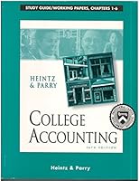 College Accounting 16th Ed: Study Guide, Working Papers, Chapters 1-6 0324071930 Book Cover