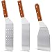 Juvale Griddle Spatula Set for Flat Tops - Restaurant Quality Cooking Utensils - Stainless Steel, Set of 3