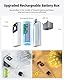 Bowfar Lichterkette Außen Aufladbare Batterie, 5M 50LED Kristall Kugel Lichterkette Batterie und Fernbedienung, 8 Modi IP65 Wasserdicht Globe Lichterketten für Balkon Party Outdoor Garten Deko