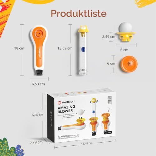 TOP BRIGHT Kugel Blasen Spielzeug mit Musik, Motorikspielzeug ab 3 Jahre – Ansicht 7