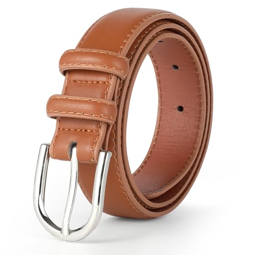 WELROG Kids Belt for Boys and Girls - Boys Black PU Leather Belt for School Uniform Jeans Classic Belt for Boys Age 6-10