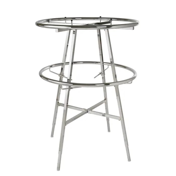 Econoco - 42" Diameter Add-On Round Hangrail with Clamps for K52WD & K57WD - Innovative and Durable Hanging Solution, Chrome Finish