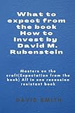 what to expect from the book how to invest by david m. rubenstein: masters on the craft (expectations from the book) all in one recession resistant book