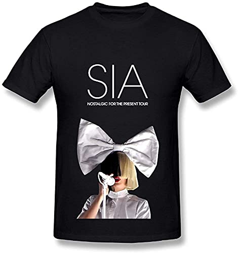 huluwa Best Black T Shirt for Men Sia Furler Tour 2016 Sister This is Acting 3XL Cover