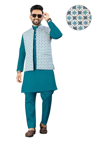 Image of Trustous Traditional Men's Kurta Koti Set (3 PCS SET)