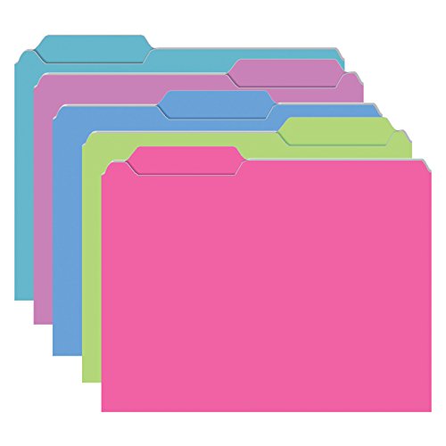 Top Notch Teacher Products File Folders, Galactic Colors (10 Pack)