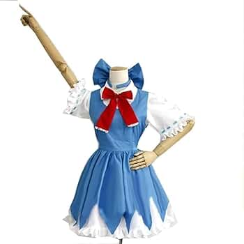 Amazon.co.jp: [ailin89] コスプレ衣装東方紅魔郷 チルノ (男女