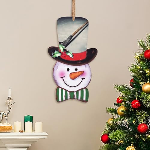 Panneau de vacances en bois pour extérieur et intérieur résistant pour décor de Noël