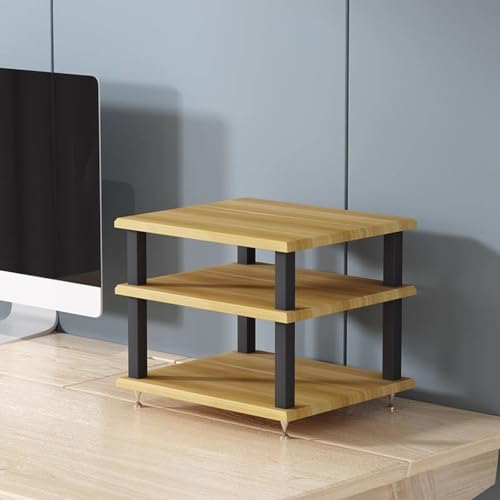 Szafka audio HIFI – wielowarstwowa stojąca półka AV dla odtwarzaczy płyt, rozrywka, przechowywanie multimediów, oszczędność miejsca, stylowa dekoracja domu, idealna dla audiofilów i miłośników muzyki