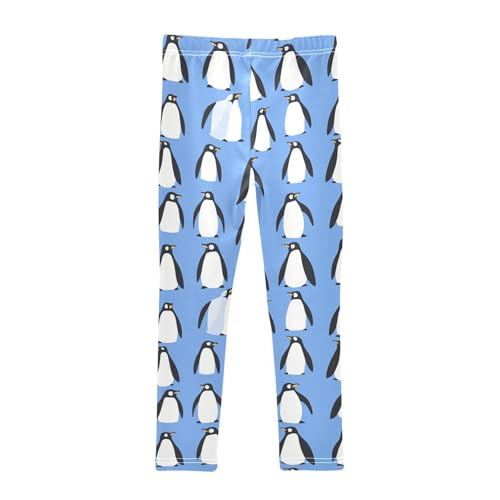 Blue Penguin Girls Casual Leggings for Kids Printed Long Pant Bottoms Stretch and Soft2