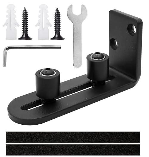 Guide de sol pour porte coulissante - En métal - Réglable - Pour porte coulissante - Avec vis