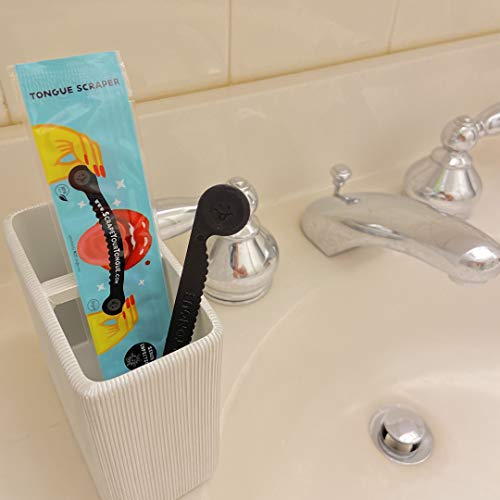 Scrapeyourtongue - #1 Daily Tongue Scraper For Oral Health. 100% Recyclable, Bpa Free, And Gag Proof Tongue Cleaner #TOP3