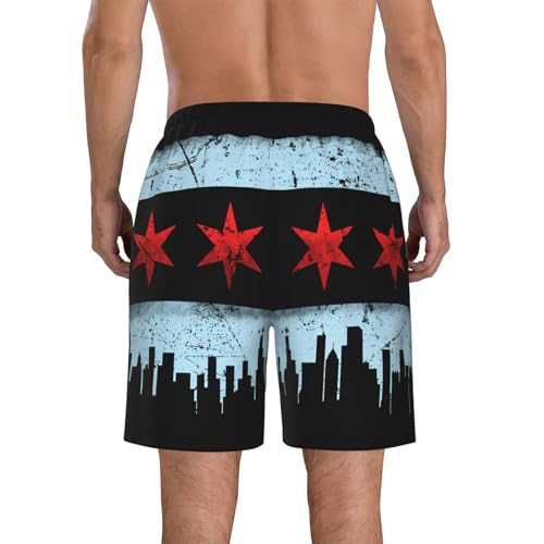Cute Panda Men'S Swim Shorts Beach Trunks Quick Dry Hawaiian Swimming Shorts with Pockets3
