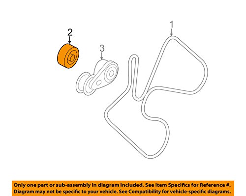 Poulie de courroie de transmission GM 12611935 pour stopper les bruits de moteur