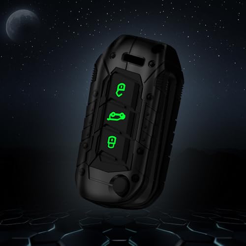 Image of Luxury Metal Waterproof Silicone Car Key Cover with Keychain |Transformer Series 3 Button Metal Smart Keycase Compatible with Mahindra Thar Roxx, 3XO, XUV700, Scorpio N 2023 & Bolero