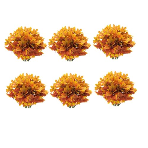 Feuilles d'érable artificielles anti-UV d'automne pour décoration de jardin suspendu - 2