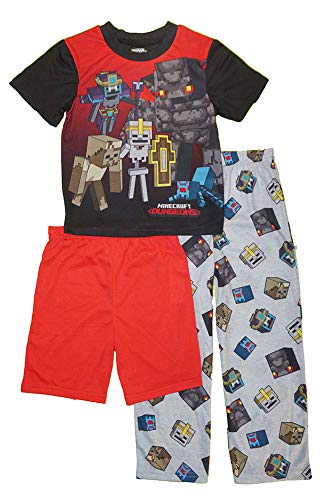 Minecraft Boys' 3-Piece Pajama Set