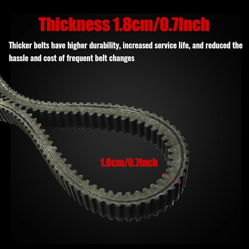 Image of 3211218 Belt for Polaris Ranger 1000 Crew 1000 Premium 2020-2026, for 2023-2025 Ranger 570 Crew 570 /570 Northstar Pro XD Replacement CVT Drive Belt