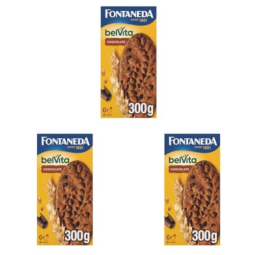 Fontaneda Belvita Galletas Con Chocolate Y 5 Cereales Completos Enriquecidas Con Hierro, Calcio Y Magnesio 300 G Paquete De 3 Fontaneda Belvita Galletas Con Chocolate Y 5 Cereales Completos Enriquecidas Con Hierro, Calcio Y Magnesio 300 G Paquete De 3
