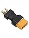 Readytosky XT60 Female to Male T Plug Connector Adapters No Wires RC LiPo Battery Connectors for Deans Male Connector to XT60 Female(4PCS)