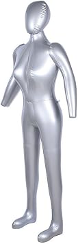 Inflatable Female Mannequin 165cm Full Body Display Model PVC Showcase Stand