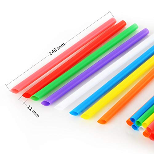 Pitillos Jumbo Plásticos Multicolor 100 Piezas miniatura 2