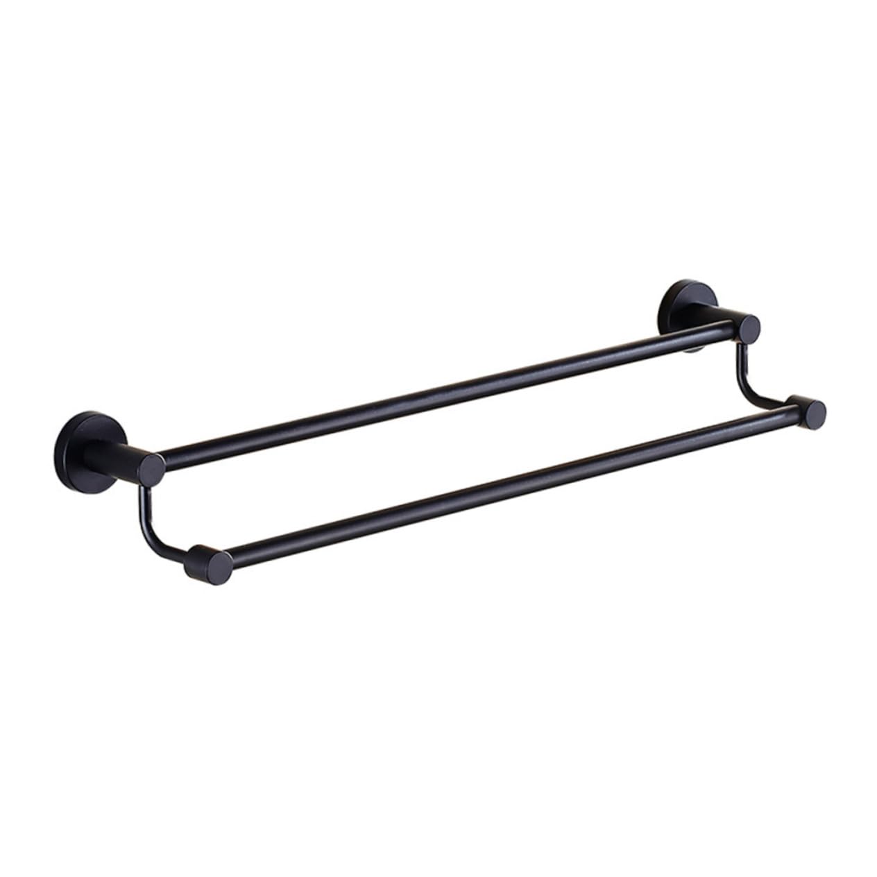 Support serviettes acier inoxydable noir double barre résistant à la corrosion SEWACC