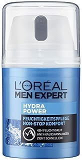 L'Oréal Paris Men Expert Face Cream with Hyaluronic Acid, Hydra Power Moisturiser Non-Stop Comfort 1 x 50 ml