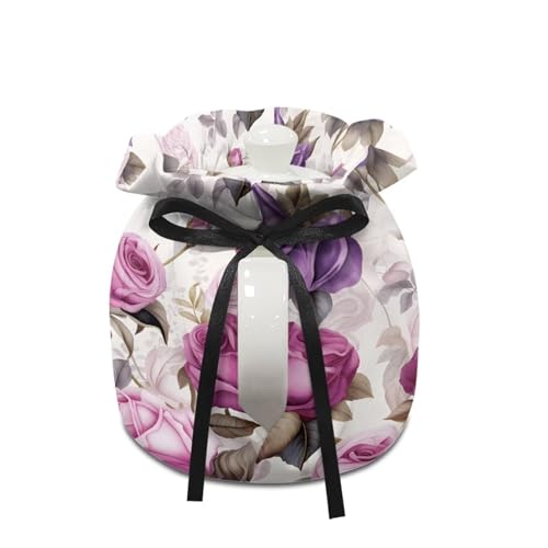 Image of Purple Rose Teapot Cover Keep Warm Teapot Cover Insulated Kettle Cover for Home Kitchen Decor Tea Cozies for Hotel Restaurant Tea Party