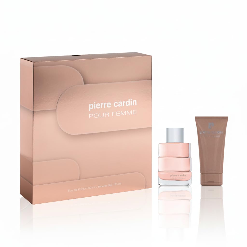 Coffret parfum Pierre Cardin - Pour Femme - Eau de Parfun et gel douche